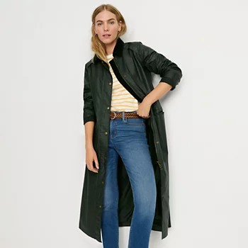 Women's Long Waxed Coat